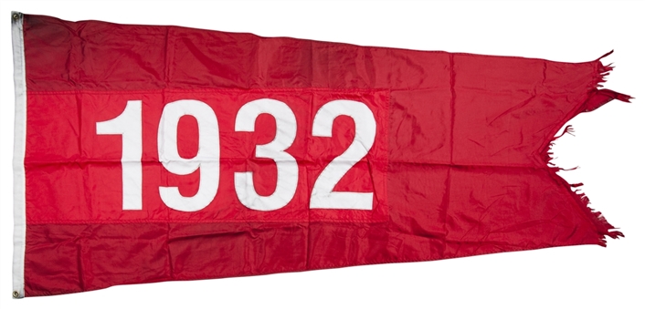 2015 Chicago Cubs “1932” Flag Flown on Wrigley Field Rooftop 